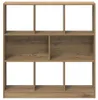 vidaXL Artisan dubová knižnica 97,5x29,5x100 cm materiál na Náhľad obrázku produktu 5