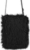 Plüsch Handtasche 20 x 24 cm  | Schwarz Produktbild-Vorschau 1