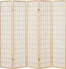 Homestyle4u Paravent Raumteiler 5 teilig Holz Natur Produktbild-Vorschau 10