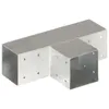 vidaXL Post Connector 4 ks. T-tvar Pozinkovaný kov 91 x 91 Náhľad obrázku produktu 3