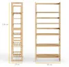 Casaria Scaffale da bagno in Legno 5 Ripiani Mobiletto da Anteprima dell’immagine prodotto 8