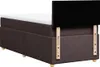 Boxspringbett mit Matratze Dunkelbraun 90x190 cm Stoff Produktbild-Vorschau 8
