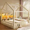 Letto per bambini Merax 140x190 cm, con sponde, striscia Anteprima dell’immagine prodotto 3