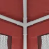 vidaXL Tenda per feste con 4 pareti laterali in rete rossa Anteprima dell’immagine prodotto 6