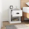Nachttisch Hochglanz-Weiß 39x39x47,5 cm Holzwerkstoff Produktbild-Vorschau 3