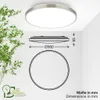 Kaida Deckenleuchte Ø38 cm - 17,1W, 3900lm, mit EEKA Produktbild-Vorschau 8