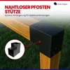 GeZu Impex Pfostenecke 2 Balken L-Form 121 x 121 mm Schwarz Produktbild-Vorschau 3