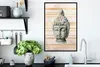 MuchoWow® MuchoWow® Gerahmtes Poster Buddha - Kopf - Steine Produktbild-Vorschau 3