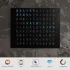 WordClock Jupiter Edelstahl gelasert in matt Schwarz - Produktbild-Vorschau 10