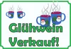 Glühwein Verkaufsschild Schild A0 (841x1189mm) Produktbild-Vorschau 1