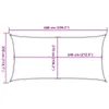Sonnensegel 160 g/m² Weiß 3x6 m HDPE Produktbild-Vorschau 10