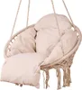A hanging chair with cushions, isolated on a white background. Produktbild-Vorschau