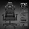 A gaming chair is shown with various components displayed in separate frames on the right side. Produktbild-Vorschau