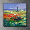 Coloray Uhr auf Leinwand 30x30 cm Wand Uhr Dekoration Produktbild-Vorschau 2