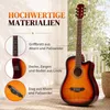 FCH Akustikgitarre 38 Zoll Cutaway Westerngitarre Set, Holz Produktbild-Vorschau 6