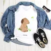 Mr. & Mrs. Panda Größe M T-Shirt Hund Kleeblatt - Weiß - Produktbild-Vorschau 2