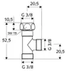 Schell T-Stück, Überwurfmutter DN 10 G 3/8 IG, 2x DN 10 G Produktbild-Vorschau 2