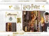 The image shows the packaging for a Harry Potter Diagon Alley miniature world building kit. It features graphics of the alley, Harry Potter, and product details. Produktbild-Vorschau
