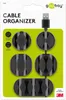 Goobay 70683, Kabelová spona, Stůl/zeď, Černá Náhled obrázku produktu 2