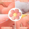 OKWISH Blumen Kissen, 40cm, Rosa - Weiches Kordstoff Produktbild-Vorschau 4