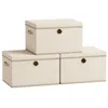 SONGMICS Aufbewahrungsboxen 3er-Set, Ordnungsbox, stapelbar Produktbild-Vorschau 2