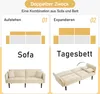 Letto divano MODFU con sei gambe in legno massello, divano Anteprima dell’immagine prodotto 7