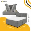 Čalouněná manželská postel Boxspring 160x200 cm - S úložným Náhled obrázku produktu 3