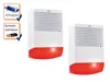 2 Stk Dummy Sirene mit blinkender LED Batteriebetrieb Produktbild-Vorschau 1