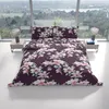 Biber Bettwäsche Set 135x200 80x80 Lila Violett Geblümt mit Produktbild-Vorschau 2