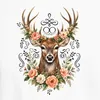 Eleganter Hirsch Blumenkranz Geweih Wald Boho Natur Produktbild-Vorschau 3