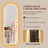 HOMCOM Grand miroir mural 120 x 40 cm avec éclairage LED Voir les images du produit 6