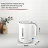 Cloer 4121, 1,2 l, 1800 W, Bílá, Plast, Nastavitelný Náhled obrázku produktu 13