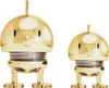 Two gold-colored Hoptimist Bumble figures of different sizes. Produktbild-Vorschau