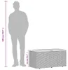 vidaXL Záhradná truhla čierna 110x50x54 cm polyratan Náhľad obrázku produktu 7