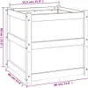 vidaXL květináč vosk hnědý 60x60x60 cm masivní borovicové Náhled obrázku produktu 7