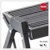 Close-up of a step stool, showing its construction and branding. Produktbild-Vorschau
