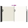 vidaXL Marquise latérale extensible Crème 120x600 cm Voir les images du produit 5