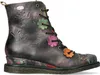Laura Vita Damen Stiefelette Leder Blütenapplikation Produktbild-Vorschau 6