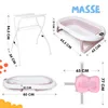moovkee Babybadewanne mit Gestell 80cm Rosa Faltbar mit Produktbild-Vorschau 2