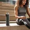 Cosumy Trinkflasche aus Glas mit Filzbeutel 750ml - Produktbild-Vorschau 4
