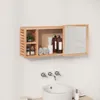 zrcadlová skříňka vidaXL 80x17x34 cm ořechový masiv Náhled obrázku produktu 3