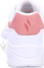 The back view of a white sneaker with a pink accent. Produktbild-Vorschau