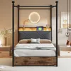 Flieks Jugendbett Metallbett 90x190cm mit 2 Schubladen, Produktbild-Vorschau 2