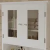 Wäscheschrank Hängend Weiss 2 Türen Glas Wand Loft Regale Produktbild-Vorschau 4