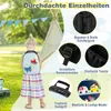 COSTWAY 2ks dětský kufr + batoh, dětský vozík z plastu, Náhled obrázku produktu 8