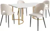 Sweiko Essgruppe,(Set,140×80cm Esstisch mit 4 Stühlen), Produktbild-Vorschau 3