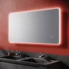 SONNI Badspiegel 120x60cm Touch-Schalter mit Uhr und Produktbild-Vorschau 2