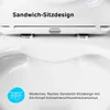 AM.PM Spülrandloses Hänge-WC, Weiss, mit Absenkautomatik Produktbild-Vorschau 6