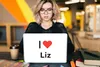 MuchoWow® Laptop Aufkleber Sticker Cover Ich liebe - Liz - Produktbild-Vorschau 5