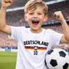 Deutschland Trikot T-Shirt für Fans – Fußball Shirt Herren Produktbild-Vorschau 2